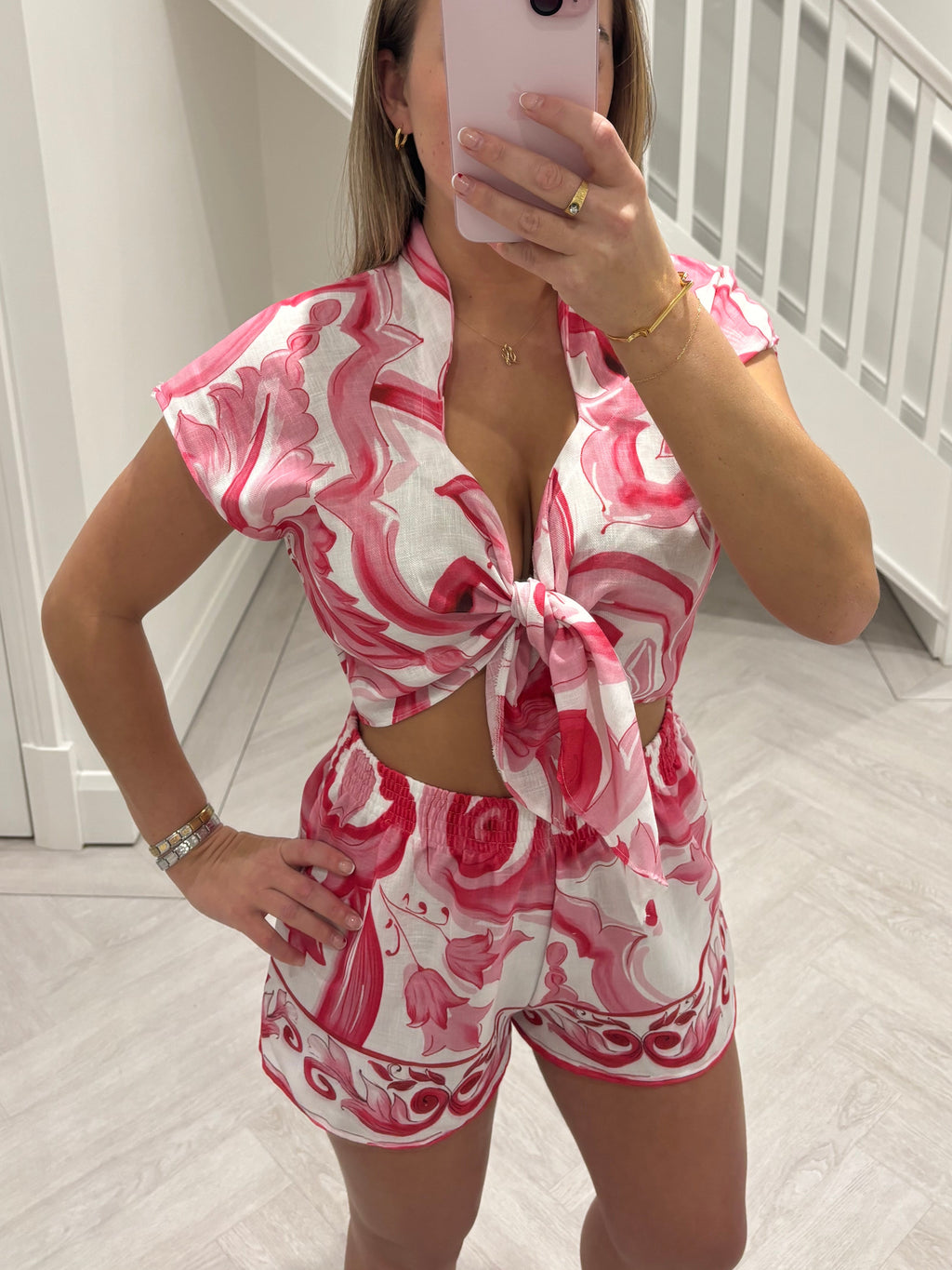 Tie Crop Top Co-ord