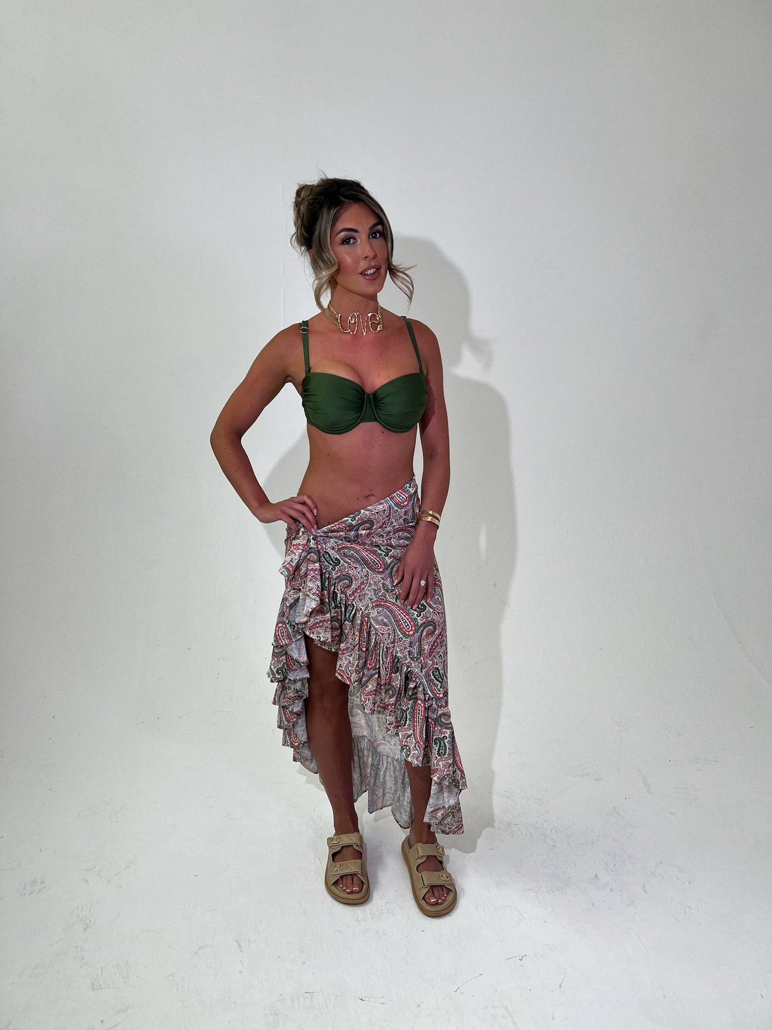 Paisley Ruffle Sarong