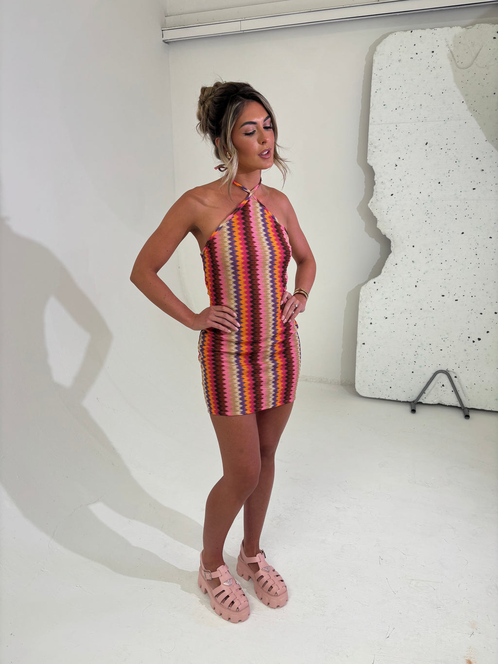 Halterneck Mini Dress