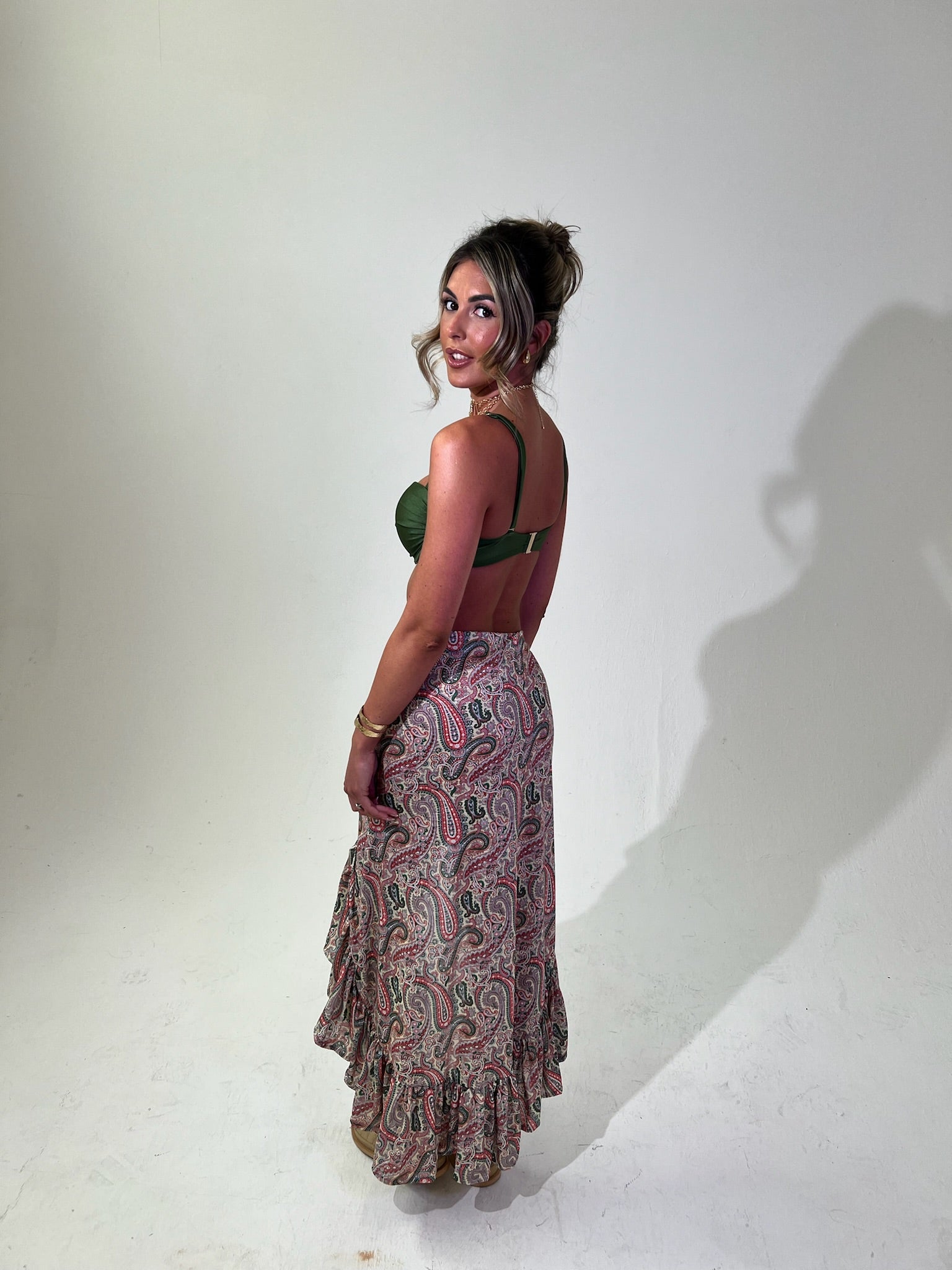 Paisley Ruffle Sarong