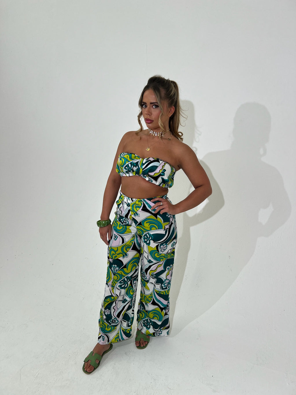 Bandeau Trouser Set